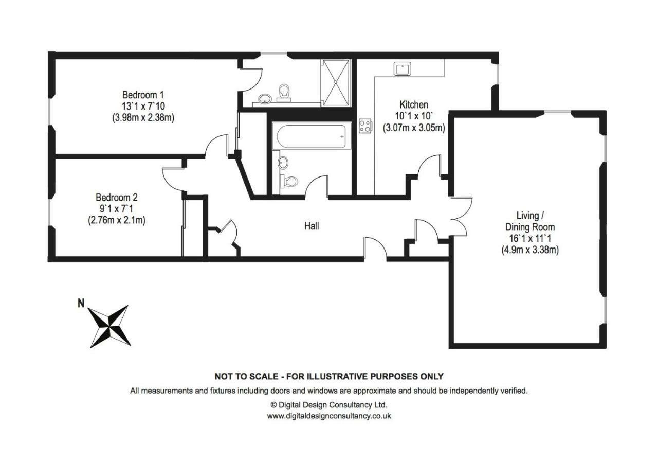 Appartement The Botanist Old Town 2 Bedroom Lift Parking *